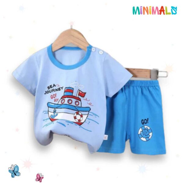 Blue Sea Journey Kids Short Sleeve Kids Wear